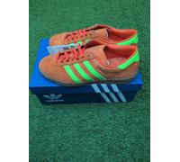Adidas Hamburg Trainer Orange, Solar Green Gum uk4, 4.5 New