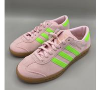 Adidas Hamburg W - Clear Pink / Solar Green - UK 4 - JS0683 - New