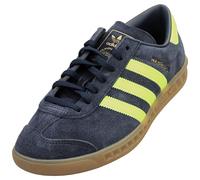 adidas Hamburg Womens Fashion Trainers in Navy Yellow - 9 UK