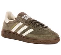 Adidas Handball Spezia Gum Outsole Suede Womens Trainer In Olive White UK 3 - 8
