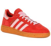 Adidas Handball Spezial Gum Outsole Suede Womens Trainer In Red Pink UK 3 - 8