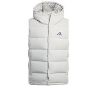 adidas - Helionic Climawarm Hooded Down Vest - Synthetic vest size 3XL, grey