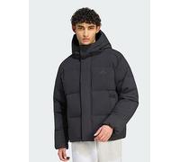 adidas Helionic Down Puffer Hooded Jacket, Black, Size L, Men Black