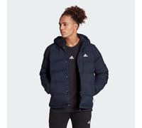 adidas Helionic Hooded Down Jacket Mens Navy Sports Coat Teamwear Football