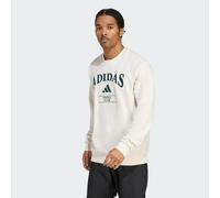 adidas Men's Heritage Graphic Crew, Chalk White/Aurora Ivy, M