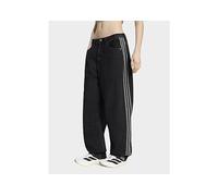 adidas High Rise Barrel Leg Denim Pant - Black - Womens 25-30