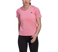 adidas Run Fast PB Womens Running Top Pink Short Sleeve Lightweight T-Shirt