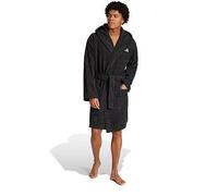 Adidas Hooded Dressing Gown Bathrobe Black S