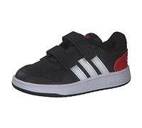 adidas Hoops 2.0 CMF I, Unisex-Kids Sneakers, Core Black FTWR White Vivid Red, 2 UK Child