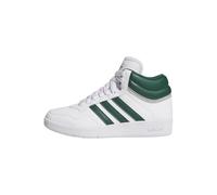 adidas Hoops 4.0 MID Shoes, Cloud White/Collegiate Green/Grey Two, 5 UK Child