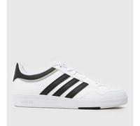 adidas Hoops 4.0 Trainers in White & Black UK 7