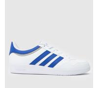 adidas Hoops 4.0 Trainers in White & Blue UK 10 (EU 44?)