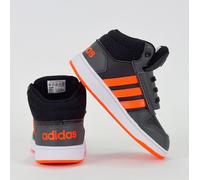 Adidas Hoops Mid 2.0 Shoes Sneaker Kids Baby Boys Gray/Black Orange 20-24