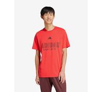 adidas House of Tiro Linear Graphic short sleeve T-shirt red black - M