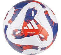 adidas HT2422 Unisex Ball (Laminated) Tiro League Tsbe Football, White/Team Royal Blue/Team Solar Orange, 4