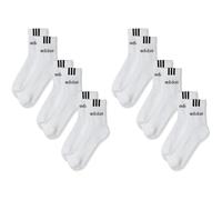 adidas HT3437 C 3S LIN 3P Socks Unisex white/black M (Pack of 2)