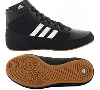 adidas HVC Wrestling Shoes - Black/White- 5