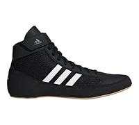adidas HVC Wrestling Shoes - Black/White- 5