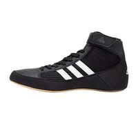 adidas HVC Wrestling Shoes - Black/White- 9.5