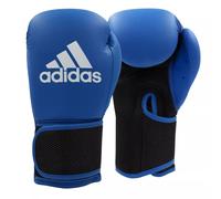 adidas Hybrid 25 Kids Boxing Gloves Kickboxing Black Blue Sparring Ladies