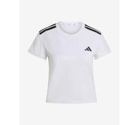 adidas Hyperglam 3-Stripes Short Sleeve T-Shirt White Women - L