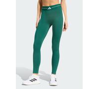 adidas Hyperglam Colour Block Full Length Leggings, Green, Size 2Xl, Inside Leg Regular, Women Green