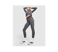 adidas Hyperglam Ribbed Leggings - Grey - Womens L