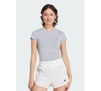 Adidas Hyperglam Shine Baby Short Sleeve T-shirt Grey M Women