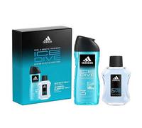 Adidas Ice Dive 100ml Eau De Toillette Spray + 250ml 3 In 1 Shower Gel Gift Set
