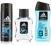 Adidas Ice Dive Edt 3 Piece Gift Set, 0.73 kg