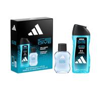 Adidas Ice Dive Giftset including Eau de Toilette (50ml, 1.7fl oz.) and Shower Gel (250ml), for him, cool & aquatic fragrance