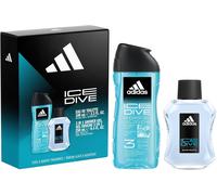ADIDAS ICE DIVE MENS GIFT SET 100ML EDT + 250ML SHOWER GEL FOR HIM FREE DELIVERY