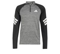adidas Icon 3-Stripes 1/4-Zip Long-Sleeve Top, Recycled Polyester, Black