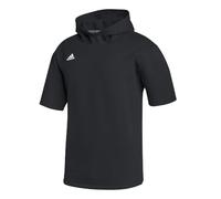 adidas Icon Short Sleeve Mens Baseball Hoodie L Black