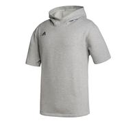 adidas Icon Short Sleeve Mens Baseball Hoodie M Medium Grey Heather