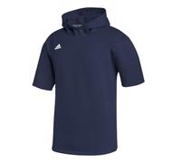 adidas Icon Short Sleeve Mens Baseball Hoodie, Team Navy Blue, L