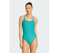adidas Women's ICONISEA Ribbed Padded Thin Straps Swimsuit 38"