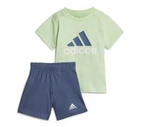 Adidas Infant Essentials Organic Cotton Tee and Shorts Set Colour: Green, Size: 12-18 months