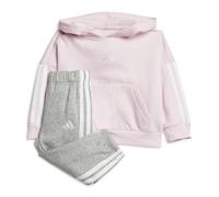Adidas Infant Girls Essentials Joggers Set Colour: Pink, Size: 6-9 months