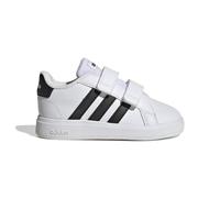 Adidas Infant Grand Court Lifestyle Hook and Loop Shoes Size: 3 UK, Colour: White