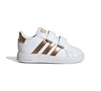 Adidas Infant Grand Court Sustainable Lifestyle Court Hook-and-Loop Shoes Colour: White, Size: 8 1/2c UK
