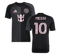adidas Inter Miami CF 25/26 Messi Away Jersey, Recycled Polyester, Black