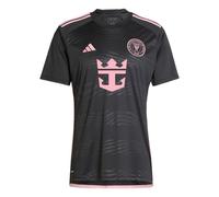 adidas Inter Miami CF Men's Team Away Jersey, Black / Bliss Pink, Large