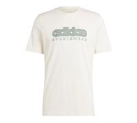 Adidas IS2883 Mens T Shirt SPW Growth Graphic Regular Fit Short Sleeve Beige Top