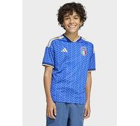 Adidas Italy 26/27 Home Junior Short Sleeve T-shirt Blue 7-8 Years Boys,Girls