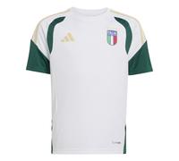 Adidas Italy Tiro Junior Training Short Sleeve Jersey 2026 Colour: White, Size: 7-8 years