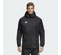 adidas Men Con18 Rain JKT Sport Jacket - Black/White, X-Small