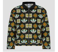 adidas Jacket Monogram Allover Print Loose Coach Jacket in Multicolour EU M