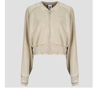 Adidas Originals Sst Double Layered Cropped Full Zip Sweatshirt Beige XS Woman