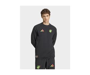 adidas Jamaica X Bob Marley Tiro Tech Crew Sweatshirt - Black - Mens 2XL
